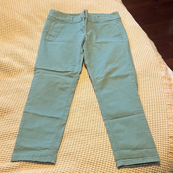 LOFT Teal Chinos - Picture 1 of 3